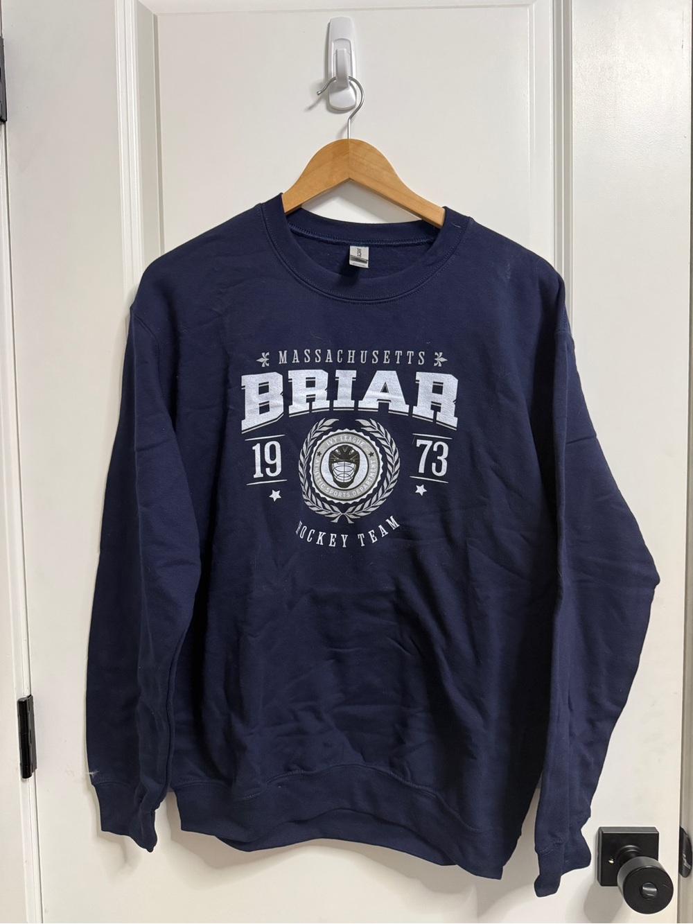 Briar U off campus bookish Navy Crewneck Sweatshirt